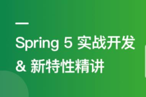 Spring 5实战开发及新特性精讲