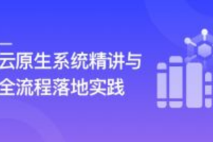 全新 云原生系统精讲与全流程落地实践(完结)