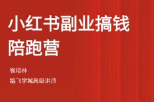 2025路飞小红书副业搞钱陪跑营